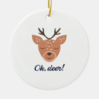 Oh Deer Deer Love Save The Deer Creative DOrnament Ceramic Tree Decoration