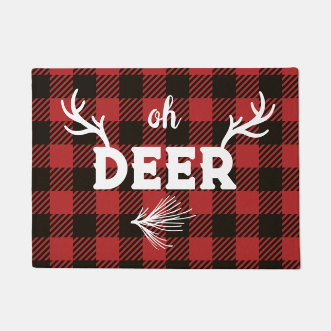 "Oh Deer"  Doormat (Front)