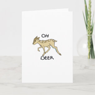 Oh Deer Elegant Timeless Style Card
