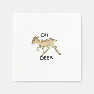 Oh Deer Elegant Timeless Style  Napkin