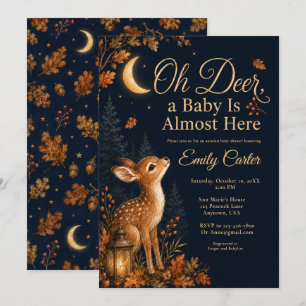 Oh Deer Fall Baby Shower Invitation