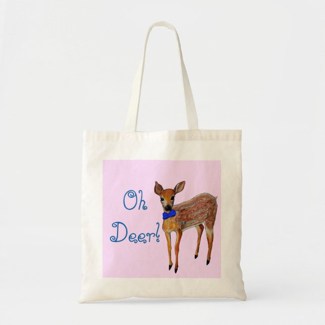 "Oh Deer" Fawn Tote Bag (Front)