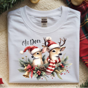 Oh Deer Festive Tri-Blend Shirt