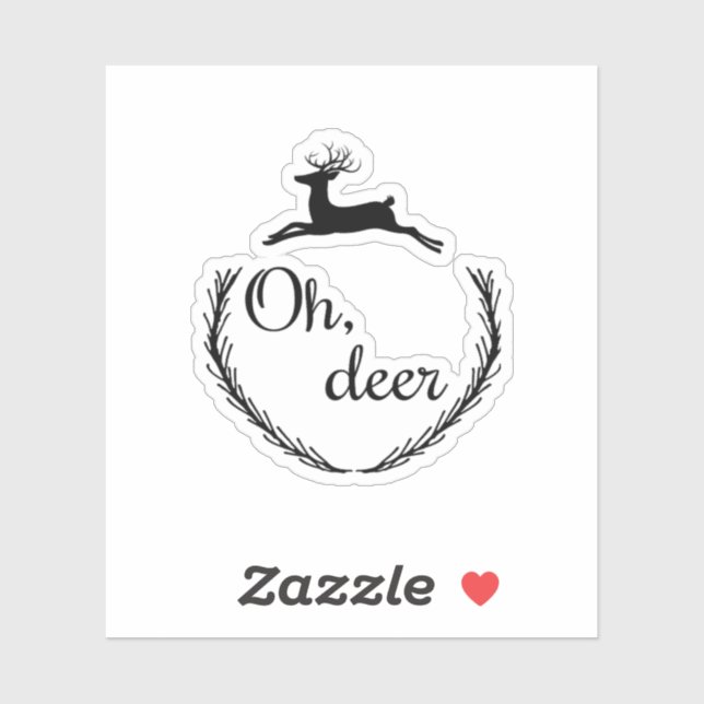 Oh Deer Funny Style Design  (Sheet)