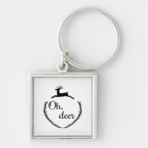 Oh Deer Funny Style Design  Key Ring