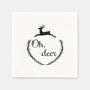 Oh Deer Funny Style Design Napkin