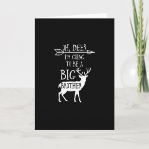 Oh Deer Going To Big Brother Christmas Announcemen Card