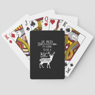 Oh Deer Going To Big Brother Christmas Announcemen Playing Cards