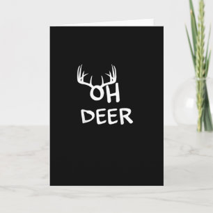 Oh Deer Hunter Rustic Outdoor Design Card