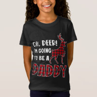 Oh Deer I'm Going To Be a Daddy Plaid Reindeer Chr
