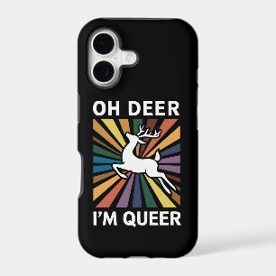 Oh Deer I'm Queer Rainbow LGBT Pride Gay Lesbian