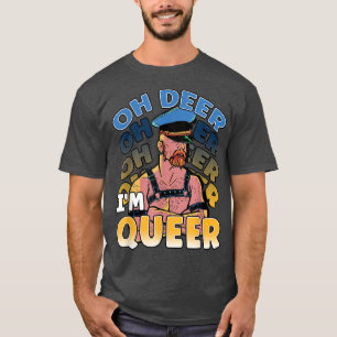 Oh Deer I'm Queer Rainbow LGBT Pride  T-Shirt