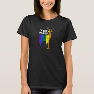 Oh Deer I'm Queer Transgender Queer Lgbtq+ Love Eq T-Shirt