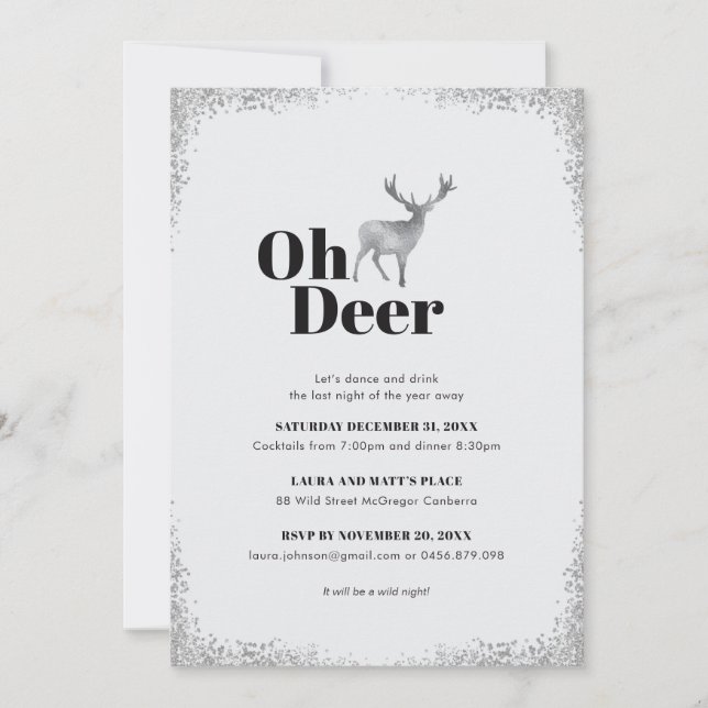 Oh Deer Invitation (Front)