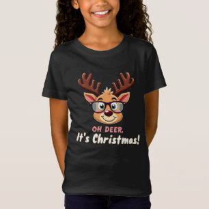 Oh Deer, It's Christmas: A Whimsical Holiday Party T-Shirt