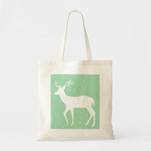 Oh Deer, it's Christmas [green] - Tote Bag