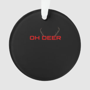 Oh Deer Minimal Aesthetic Vibe Ornament