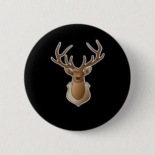 Oh Deer Minimal Design 6 Cm Round Badge