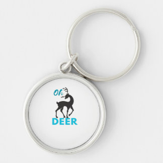 Oh Deer Minimal Design  Key Ring