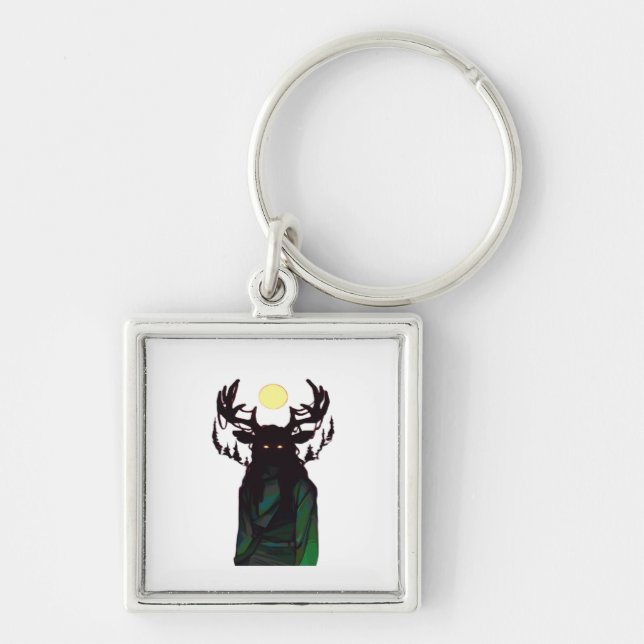Oh Deer Minimal Design  Key Ring (Front)