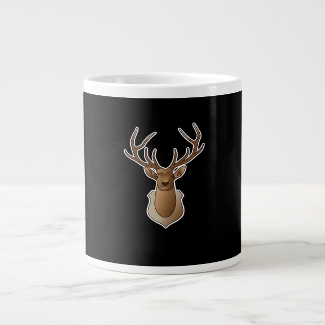 Oh Deer Minimal Design  Large Coffee Mug (Front)
