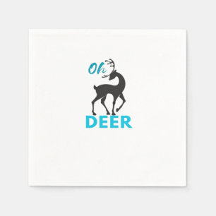Oh Deer Minimal Design Napkin