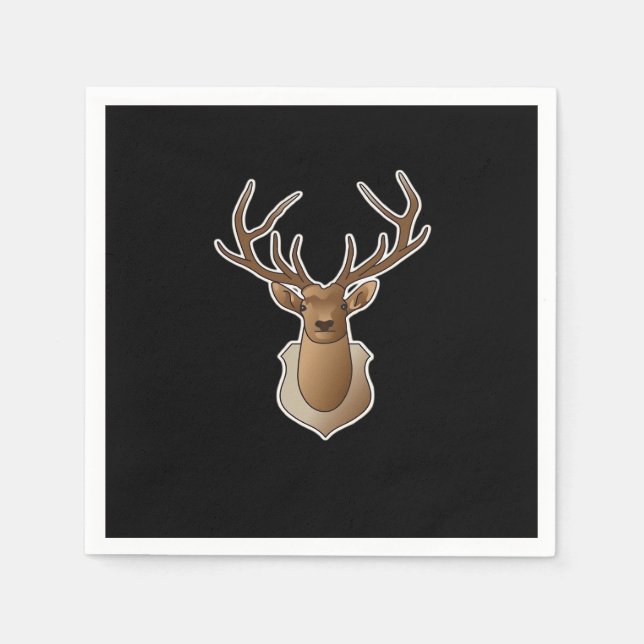 Oh Deer Minimal Design  Napkin (Front)
