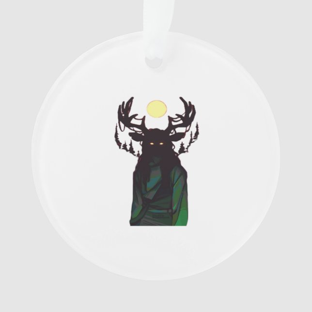 Oh Deer Minimal Design Ornament (Front)
