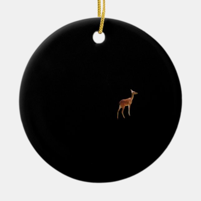 Oh Deer Minimal Design Ornament (Front)