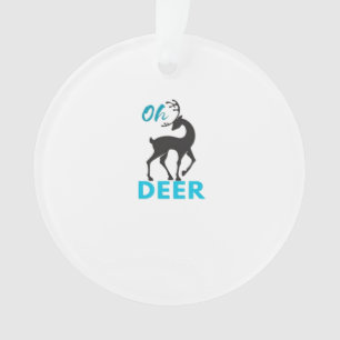 Oh Deer Minimal Design Ornament