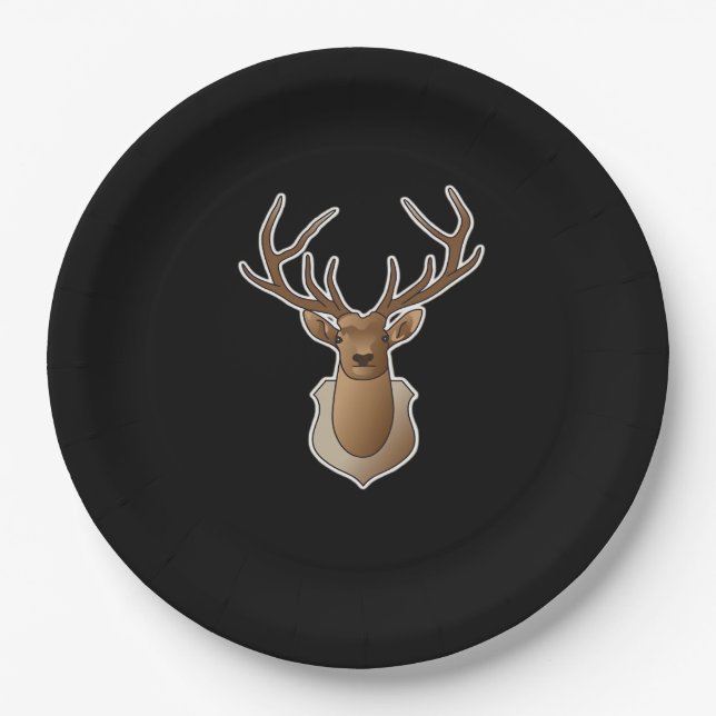 Oh Deer Minimal Design  Paper Plate (Front)