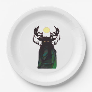 Oh Deer Minimal Design Paper Plate