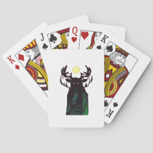 Oh Deer Minimal Design Playing Cards