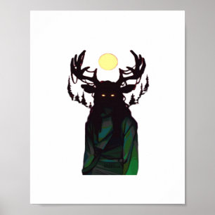Oh Deer Minimal Design Poster
