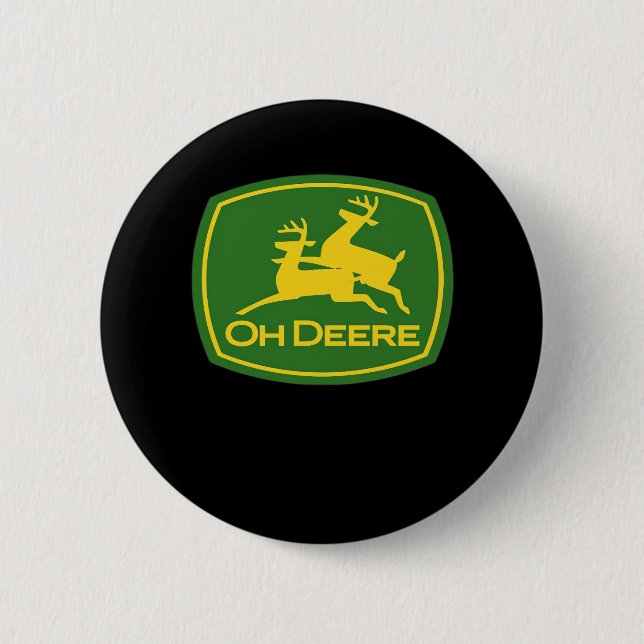 Oh Deer Minimal Modern Design  6 Cm Round Badge (Front)