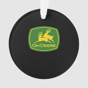 Oh Deer Minimal Modern Design Acrylic Ornament