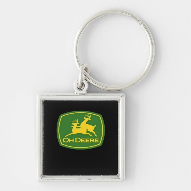 Oh Deer Minimal Modern Design  Key Ring (Front)