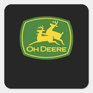 Oh Deer Minimal Modern Design  Square Sticker