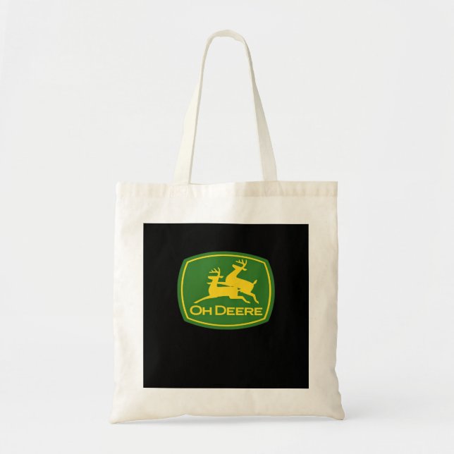 Oh Deer Minimal Modern Design Tote Bag (Front)