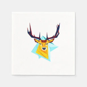Oh Deer Minimal Rustic Style Napkin