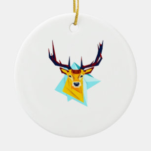 Oh Deer Minimal Rustic Style Ornament
