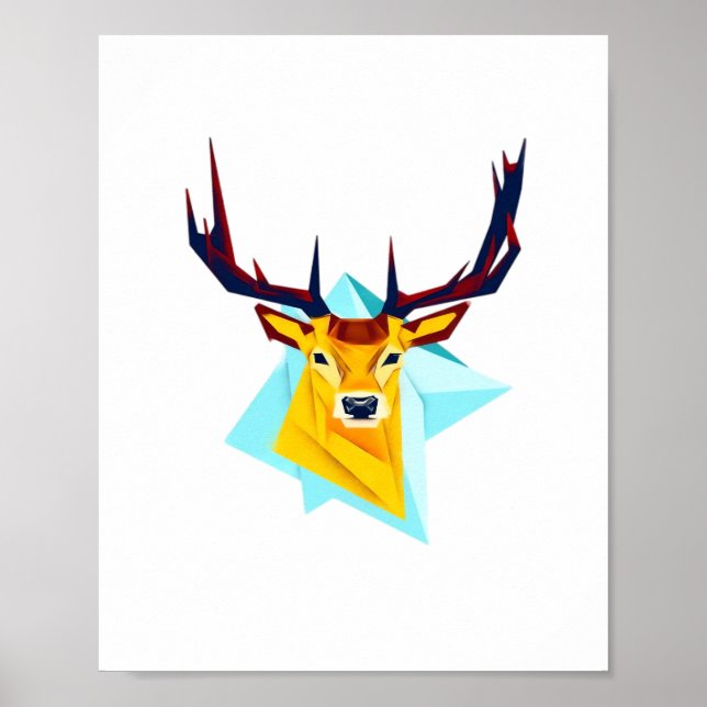 Oh Deer Minimal Rustic Style  Poster (Front)
