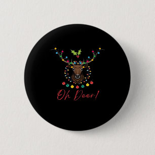 Oh Deer Modern Aesthetic 6 Cm Round Badge