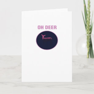 Oh Deer Modern Aesthetic Card