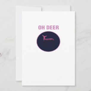 Oh Deer Modern Aesthetic Holiday Card