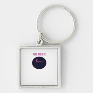 Oh Deer Modern Aesthetic Key Ring