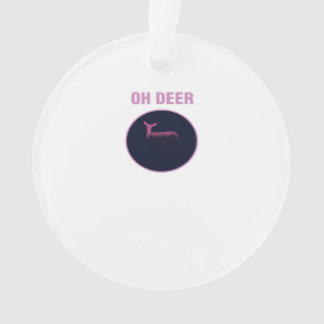 Oh Deer Modern Aesthetic Ornament