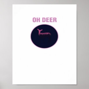 Oh Deer Modern Aesthetic Poster