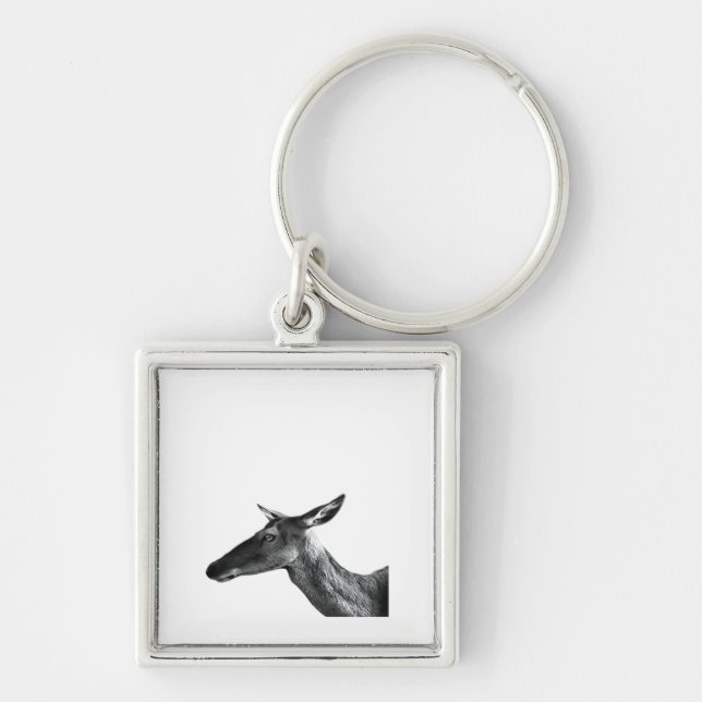 Oh Deer Modern Aesthetic Vibe  Key Ring (Front)