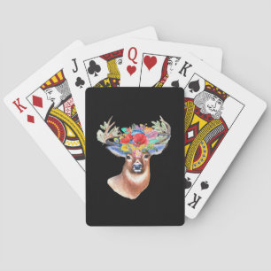 Oh Deer Modern Artistic Style Playing Cards